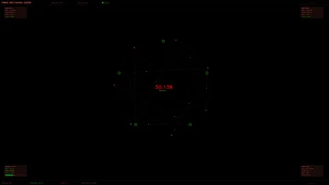 Hud animation shows data readouts with connectivity indicators for navigati.. Stock Footage 328434586