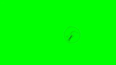 Hud animation for war documentary and sci fi films on greenscreen background 動画素材 331493252