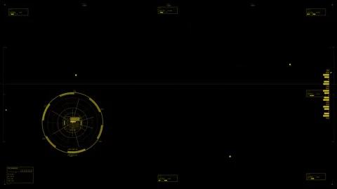 Hud animation for web designer in sci fi space showing user interface elements Stock Footage 331296463