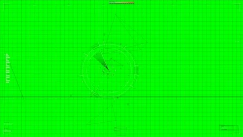 Hud animation for web designer in sci fi space showing details of spaceship Stockbeeldmateriaal 331352461