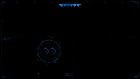Hud animation for web designer in science fiction space setting featuring Stock Footage 329024776