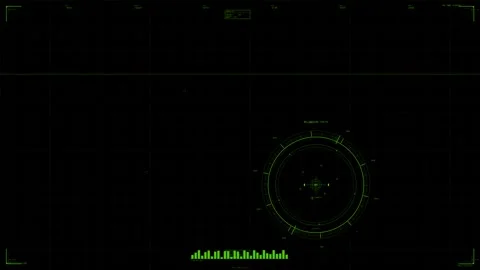 Hud animation for web designers in a sci fi space setting with digital elements Stock Footage 329022436