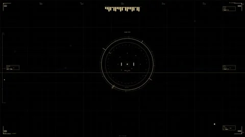 Hud animation for web designers in sci fi space with digital elements and Stock Footage 329023119