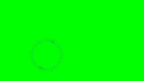 Hud animation for web designers in science fiction space displaying futuristic Stock Footage 331348901