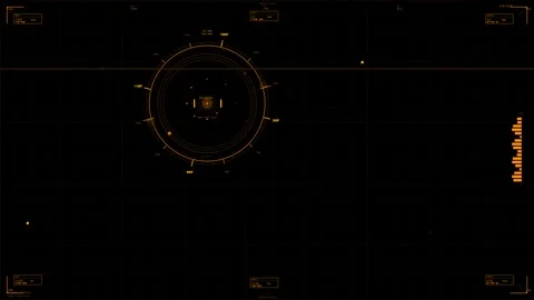 Hud animation for web designers working in a sci fi space with visual elements Stock Footage 329024109