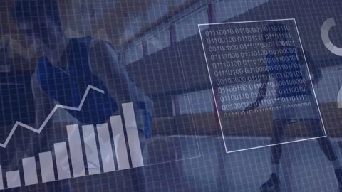 HUD appearing over men exercising in gym, overlaying semi-transparent charts and Stockbeeldmateriaal 332902178