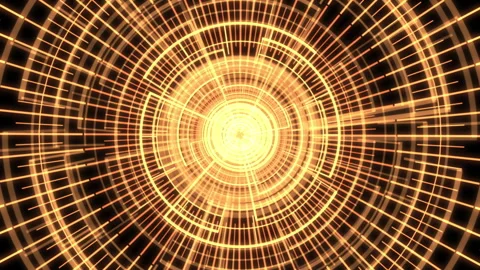 HUD Arc Audio Reactive Equalizer A Yellow Bounce Large VJ Loop Animation 02 스톡 동영상 295887019