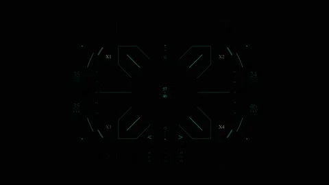 HUD Arrows. Target hud animation element	 Stock Footage 201580329