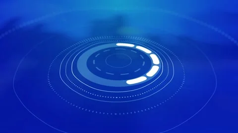 HUD Audio Spectrum Animated with Liquid Drops Dripping. Audio Waveform. 4K Stock Footage 273699358