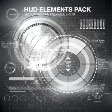 HUD background outer space. infographic elements. futuristic user interface. 스톡 일러스트