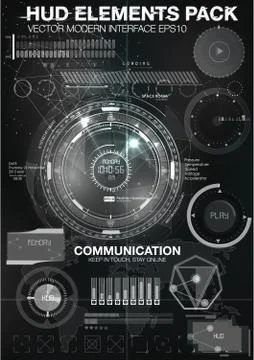 HUD background outer space. infographic elements. futuristic user interface. 스톡 일러스트