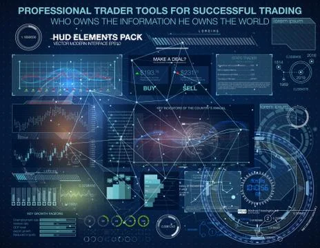 HUD background outer space. infographic elements. futuristic user interface. 스톡 일러스트