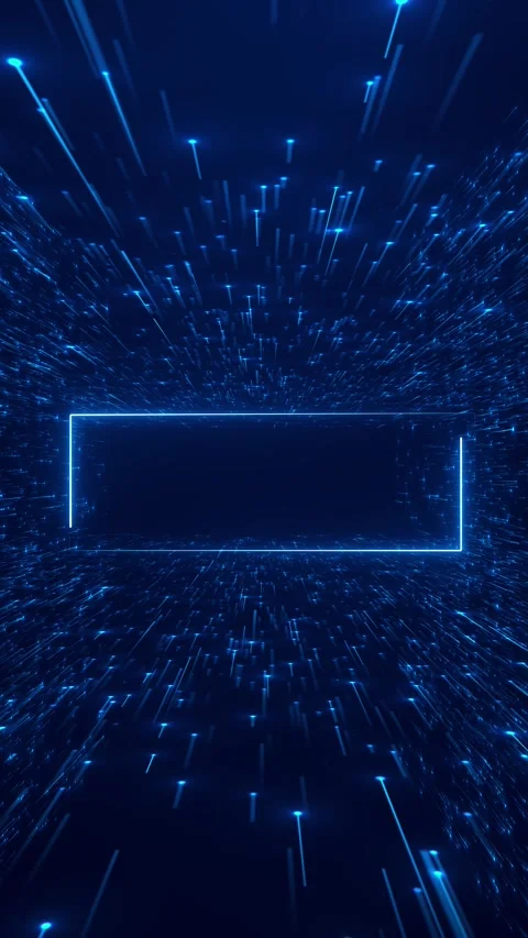 HUD Blue Futuristic Elements Virtual Technology Future Frame Background Stock Footage 333790653