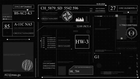 HUD for a business application. Stock Footage 85156466