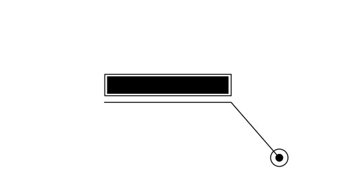 HUD call out elements pack animation Isolated on Black background Stock Footage 321194089