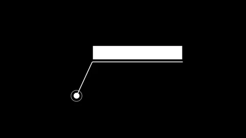 HUD Callout Elements Pack Simple Frame Lines Callout Animation Black Background Stock Footage 309555249