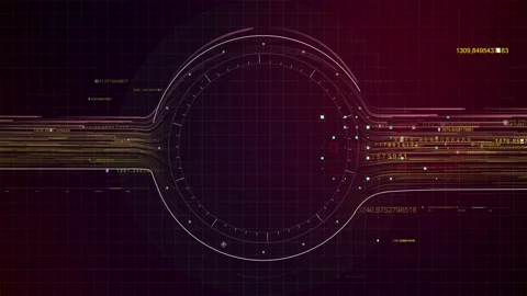 HUD Center 01 Video stock 168314907