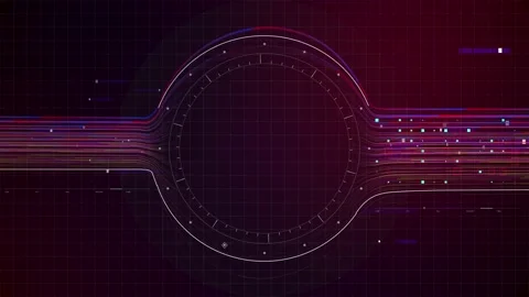 HUD Center 03 Video stock 168315611
