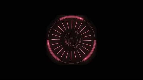 HUD circle 19 Stock Footage 232366183