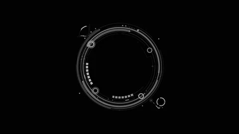 HUD circle 2 Stock Footage 211285217