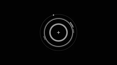 HUD circle 38 Stock Footage 220319900