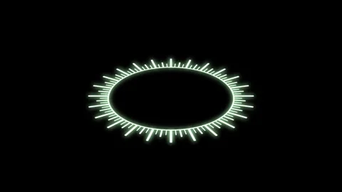 HUD Circle 3D Speedometer Bold X60 Degrees 2 Green Animation Loop Stock Footage 277578485