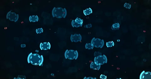 HUD Circle Stock Footage 138229190