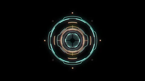 Hud circle Stock Footage 312586143