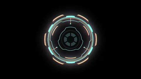 Hud circle Stock Footage 312586145