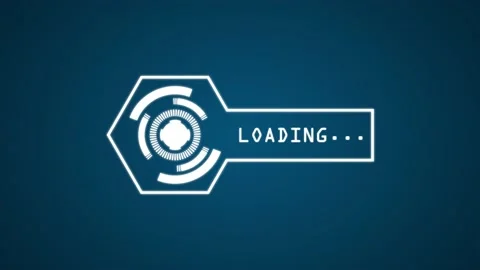 Hud circle futuristic progress loading with alpha and 3 glowing colors Stock Footage 145384715