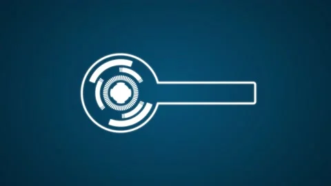 Hud circle futuristic progress loading with alpha and 3 glowing colors Stock Footage 145675799