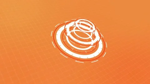 HUD circle interfaces, Hi-tech futuristic display, Hologram button, Loading,targ Stock Footage 157937983