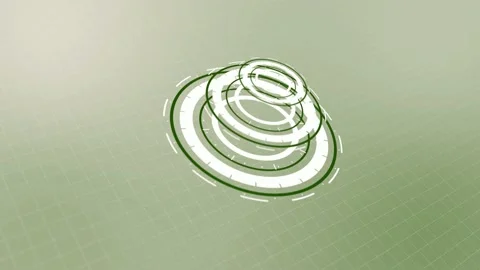 HUD circle interfaces, Hi-tech futuristic display, Hologram button, Loading,targ Stock Footage 157938029