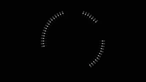 HUD circle interfaces, Hi-tech futuristic display, Hologram button Stock Footage 203941174