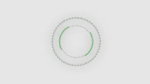 HUD circle interfaces, Hi-tech futuristic display, Hologram button, Loading.. Stock Footage 242379380