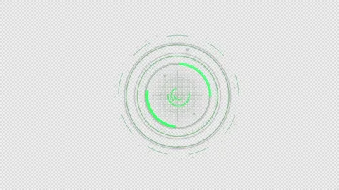 HUD circle interfaces, Hi-tech futuristic display, Hologram button, Loading.. Stock Footage 242379478