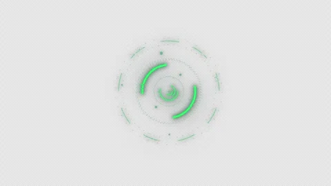 HUD circle interfaces, Hi-tech futuristic display, Hologram button, Loading.. Stock Footage 242379572