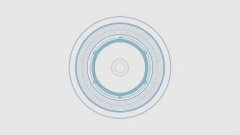 HUD circle interfaces, Hi-tech futuristic display, Hologram button, Loading.. Stock Footage 252520609