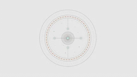 HUD circle interfaces, Hi-tech futuristic display, Hologram button, Loading.. Stock Footage 283247041