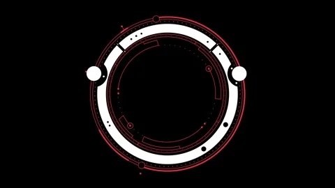 Hud circle r Stock Footage 260604015