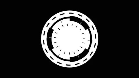 HUD Circle User interface animation. Stock Footage 165882329