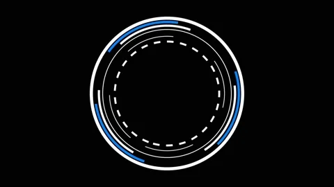 HUD Circle User interface animation. Stock Footage 236805467