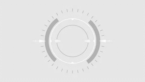 HUD circle user interface. Stock Footage 145128674