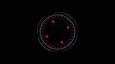 HUD Circles 16 Stock Footage 221299783