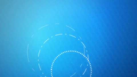 HUD circular interface rotating seamless loop motion background Stock Footage 345075799