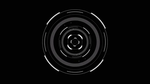 HUD cirlce 9 Stock Footage 221857488