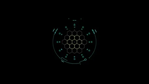 HUD code scanning animation, smartphone QR code scanning, alpha channel Stock Footage 303462548