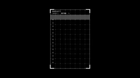HUD code scanning animation, smartphone QR code scanning, alpha channel Stock Footage 303462550
