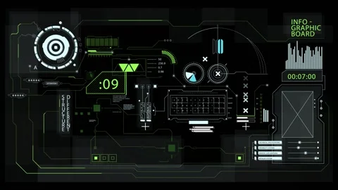 HUD - Complex - Abstraction Stock Footage 163582890