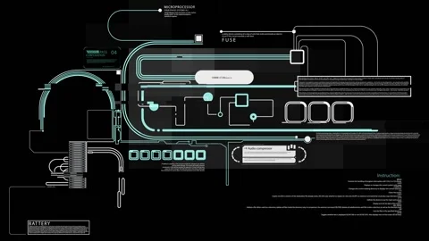 HUD - Complex - Abstraction Stock-Footage 163582976